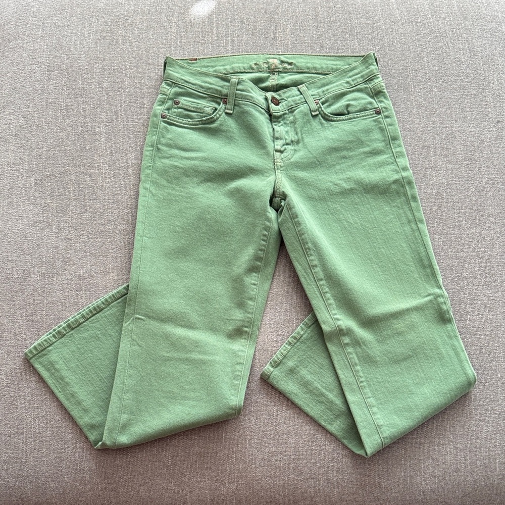 7 for All Mankind Green Women's Jeans (ankle length)